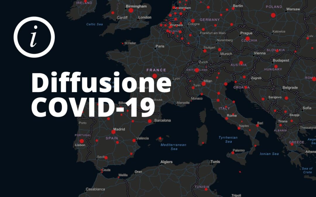 mappa diffusione Covid-19