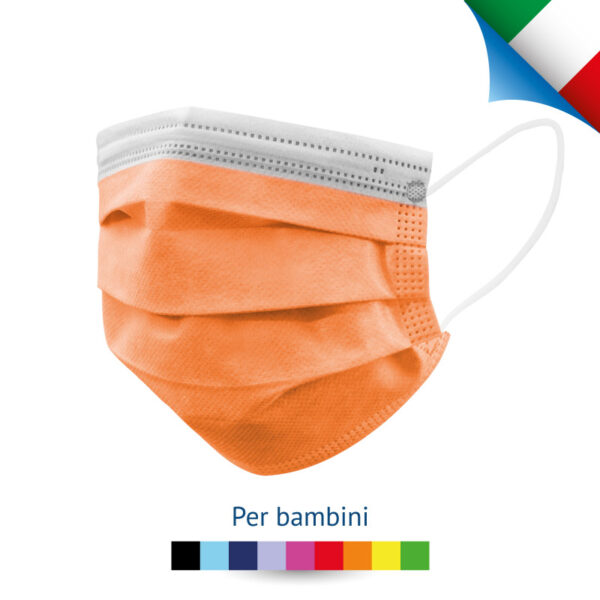 Mascherine chirurgiche colorate per bambini - 10pz - FUTURA MASK SRL